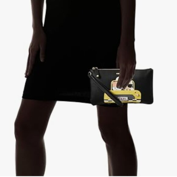 EUC KARL LAGERFELD playful NYC taxi wristlet (OS) - Picture 1 of 7